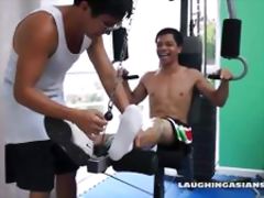 Asian Boy Vahn Gets a Ticklish Workout