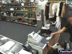 Latin stewardess drilled by pawn keeper